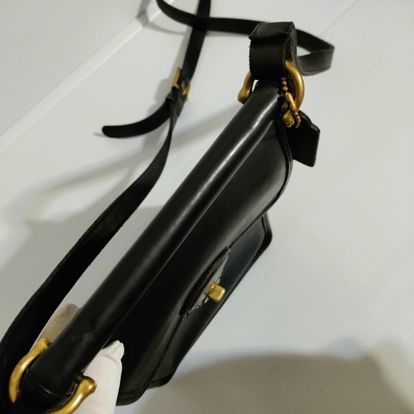 Vintage Coach Murphy Willis Turnlock Smooth Leather Crossbody Bag 9930 - Picture 6 of 16